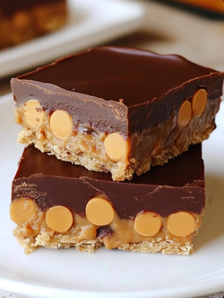 Easy No Bake Reese’s Peanut Butter Bars - Easy Recipes Life
