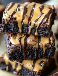Fudgy Peanut Butter Brownies