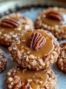 No Bake Pecan Coconut Praline Cookies