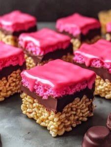 Chocolate Covered Cherry Rice Krispies Treats Recipe
