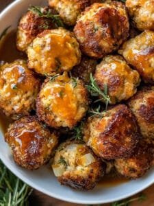 Stuffing Balls with Turkey