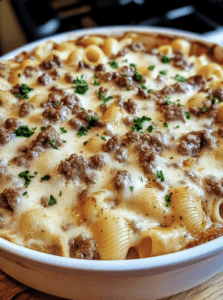 Creamy Beef and Shells