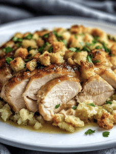 4-Ingredient Slow Cooker Chicken with Stuffing