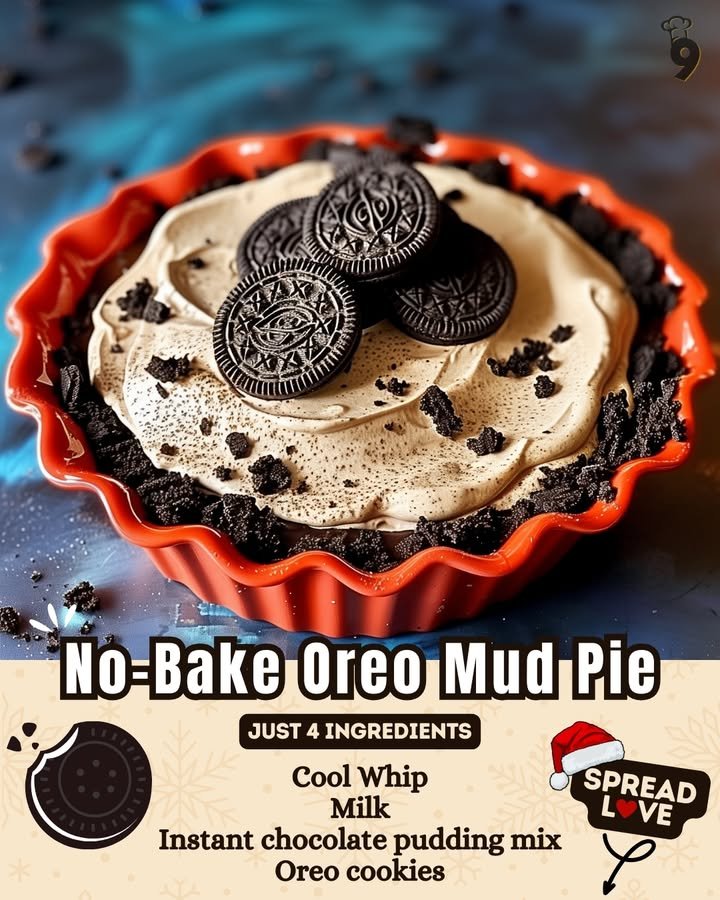 No-bake Oreo Mud Pie – Easy Recipes Life