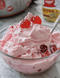Pink Cherry Jell-O Fluff