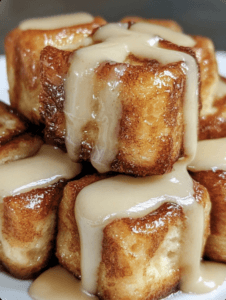 Cinnamon Roll French Toast Bites