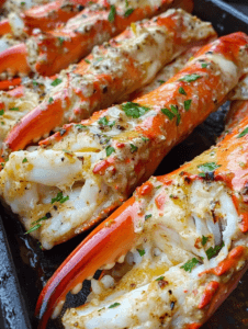 Baked Crab Legs in Butter Sauce