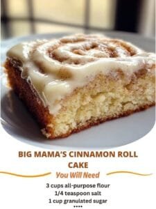 Cinnamon Roll Cake