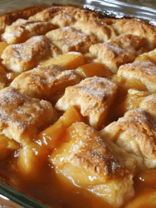 Triple Crust Peach Cobbler