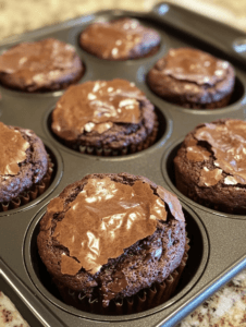 Fudgy Brownie Muffins