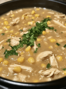 White Chicken Chili with Corn RECIPE