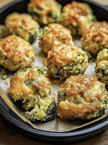 1. “Cheesy Baked Broccoli Balls: A Crunchy Delight for Cheese Lovers!”