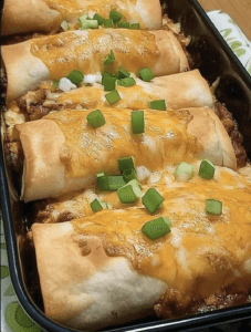 Baked Chicken Chimichangas