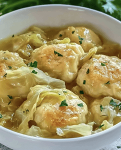 German Cabbage and Dumplings