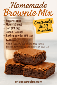 Homemade Brownie Mix 🍫 ✨ Costs only $0.30
