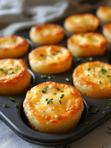 Golden Cheesy Potato Bites