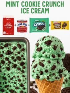 MINT COOKIE CRUNCH ICE CREAM