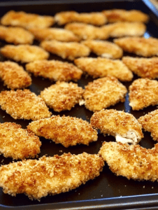 Oven Baked Garlic Butter Chicken Strips