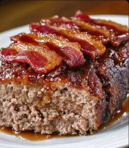 GRANDMA’S CRISPY MAPLE BACON MEATLOAF