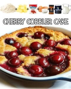 Easy Cherry Cobbler Cake