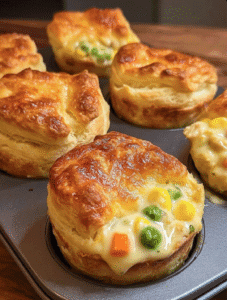 Creamy Mini Chicken Pot Pies: A Cozy Comfort in Every Bite