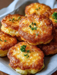 Cheesy Chicken Fritters