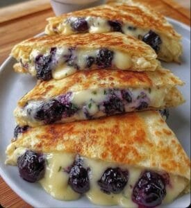 Blueberry Breakfast Quesadilla
