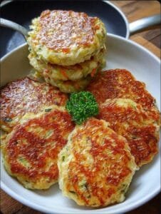 Crispy  and egg fritters recipe