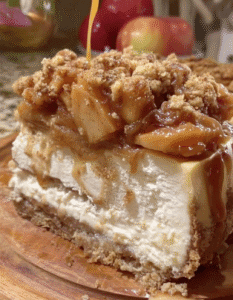 Caramel-Apple Brandy Cheesecake