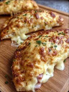 Easy Ham and Cheese Calzones