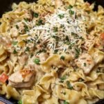 Creamy Garlic Butter Beef and Cheddar Rice