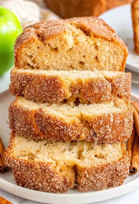 Apple Cider Donut Bread Recipe Easy Apple Cider Donut Loaf Homemade Apple Cider Quick Bread Best Apple Cider Donut Bread M...