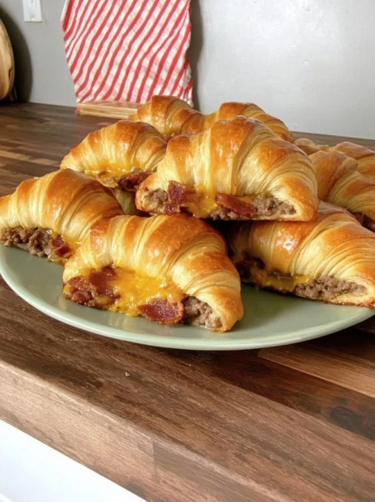 Bacon Cheeseburger Crescent Rolls