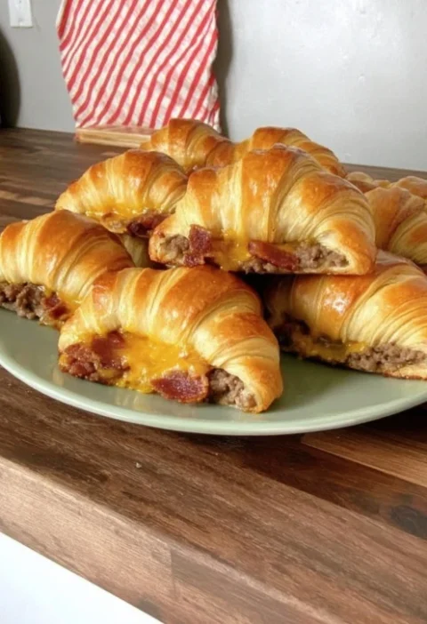 Bacon Cheeseburger Crescent Rolls Recipe Easy Bacon Cheeseburger Crescent Rolls Homemade Bacon Cheeseburger Crescent Rolls...