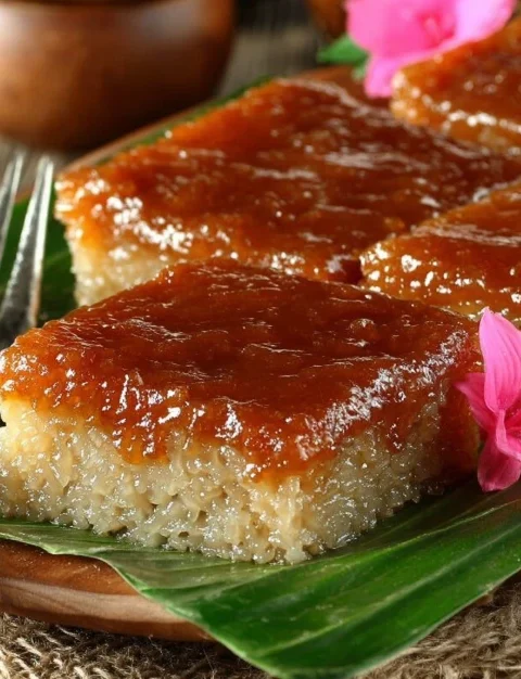 Best Baked Biko With Langka Recipe Homemade Biko With Langka Dessert How To Make Biko With Jackfruit Traditional Filipino ...