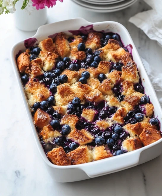 Blueberry French Toast Casserole