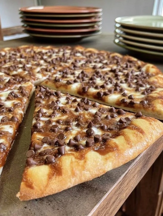 Chocolate Chip Dessert Pizza
