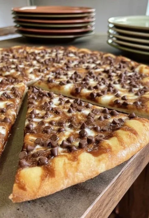 Best Chocolate Chip Dessert Pizza Recipe Gluten-free Chocolate Chip Pizza Dessert Vegan Chocolate Chip Dessert Pizza Where...