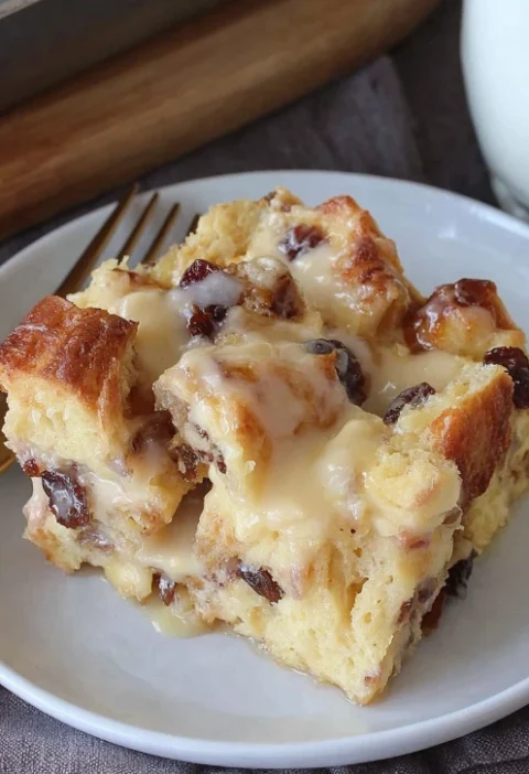 Best Cinnamon Raisin Bread Pudding Recipe Easy Cinnamon Raisin Bread Pudding Vegan Cinnamon Raisin Bread Pudding Gluten-fr...