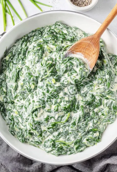 Best Creamed Spinach Recipe For Thanksgiving How To Make Creamed Spinach Like Boston Market Creamed Spinach Using Fresh Sp...