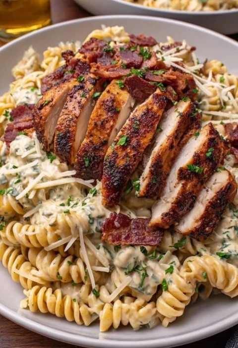 Best Creamy Chicken Bacon Ranch Pasta Recipe How To Make Creamy Chicken Bacon Ranch Pasta Creamy Chicken Bacon Ranch Pasta...
