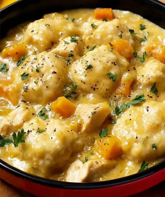 Best Fluffy Chicken And Dumplings Recipe Easy Homestyle Chicken Dumplings Nostalgic Chicken Dumplings Dish Low-fat Chicken...