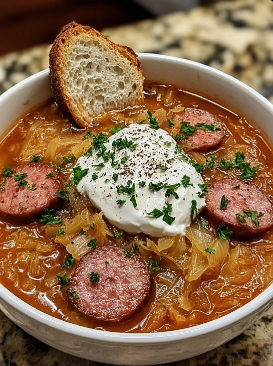 Kielbasa and Sauerkraut Soup