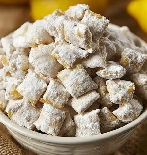 Best Lemonade Puppy Chow Recipe Easy Lemonade Flavored Puppy Chow Homemade Lemonade Puppy Chow Mix Lemonade Puppy Chow Ing...