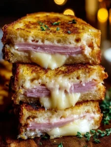 Savory Monte Cristo Sandwich – ham, turkey & melty cheese done right