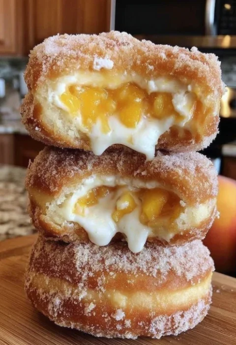 Best Peach Cobbler Cheesecake Donuts Recipe Homemade Peach Cobbler Cheesecake Donuts Where To Buy Peach Cobbler Cheesecake...