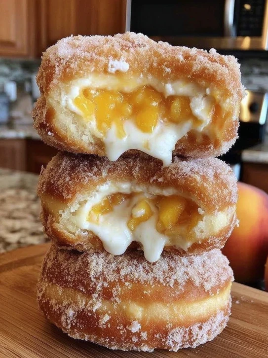 Best Peach Cobbler Cheesecake Donuts Recipe Homemade Peach Cobbler Cheesecake Donuts Where To Buy Peach Cobbler Cheesecake...