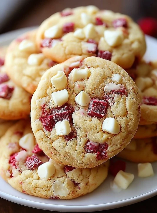 Raspberry Cheesecake Cookies