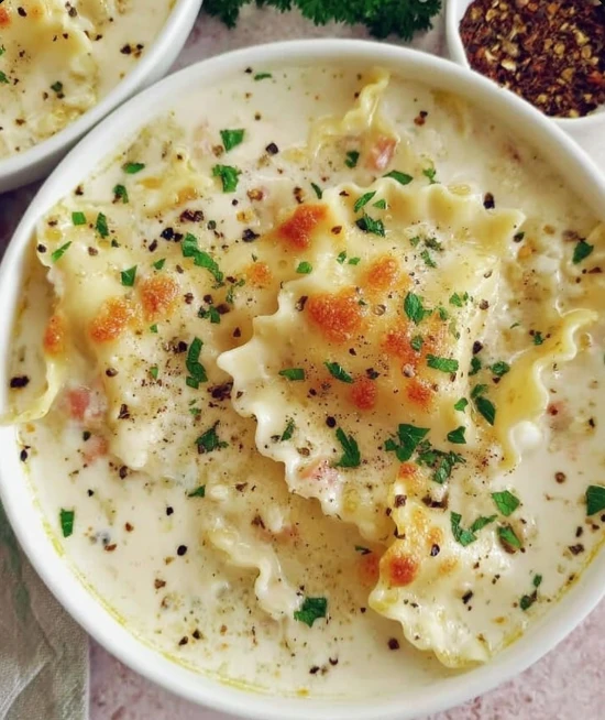 White Lasagna Soup
