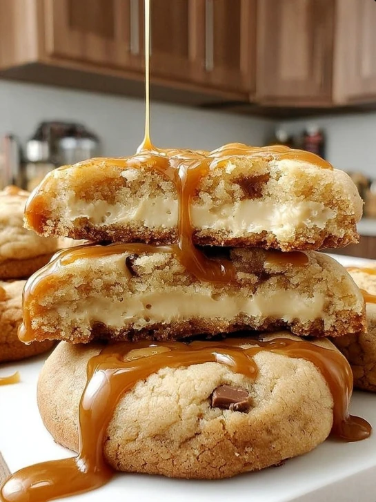 Caramel Cheesecake Cookies